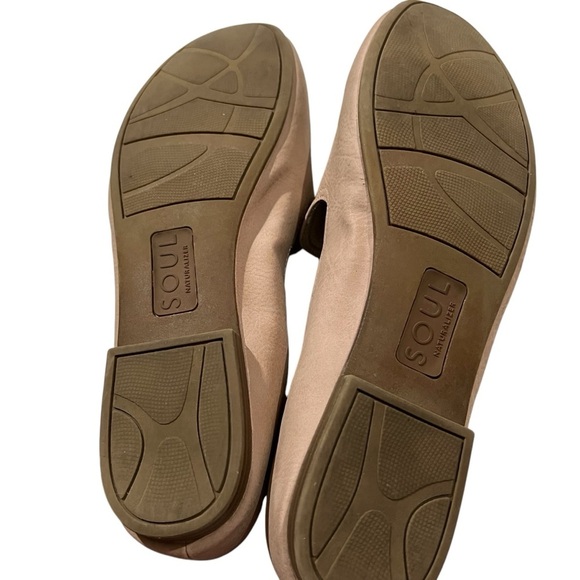 Soul Naturalizer Women’s 9.5 Alexis Nude Vegan Slip On Ballet Flat Boho Minimal - Picture 4 of 10
